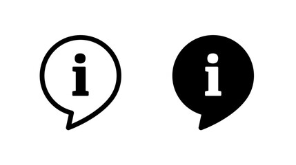 Information icon. Info sign on speech bubble	