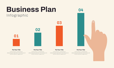Business Plan Infographic Design With Illustration
