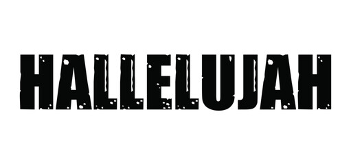 HALLELUJAH - Raise the Lord – Worship Graphic with Bold Font
