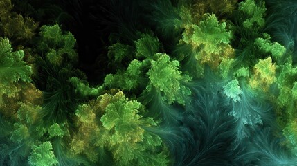 Imaginatory lush fractal texture generated image abstract background, no logos, no brands