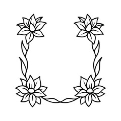 flowers coloring page