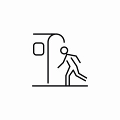 gate entrance icon sign vector