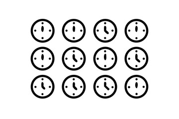 Fototapeta premium Silhouette of a Dog with a Bone on a White Background animal 15