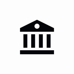 traditional bank icon sign vector