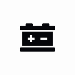 vehicle car battery icon sign vector