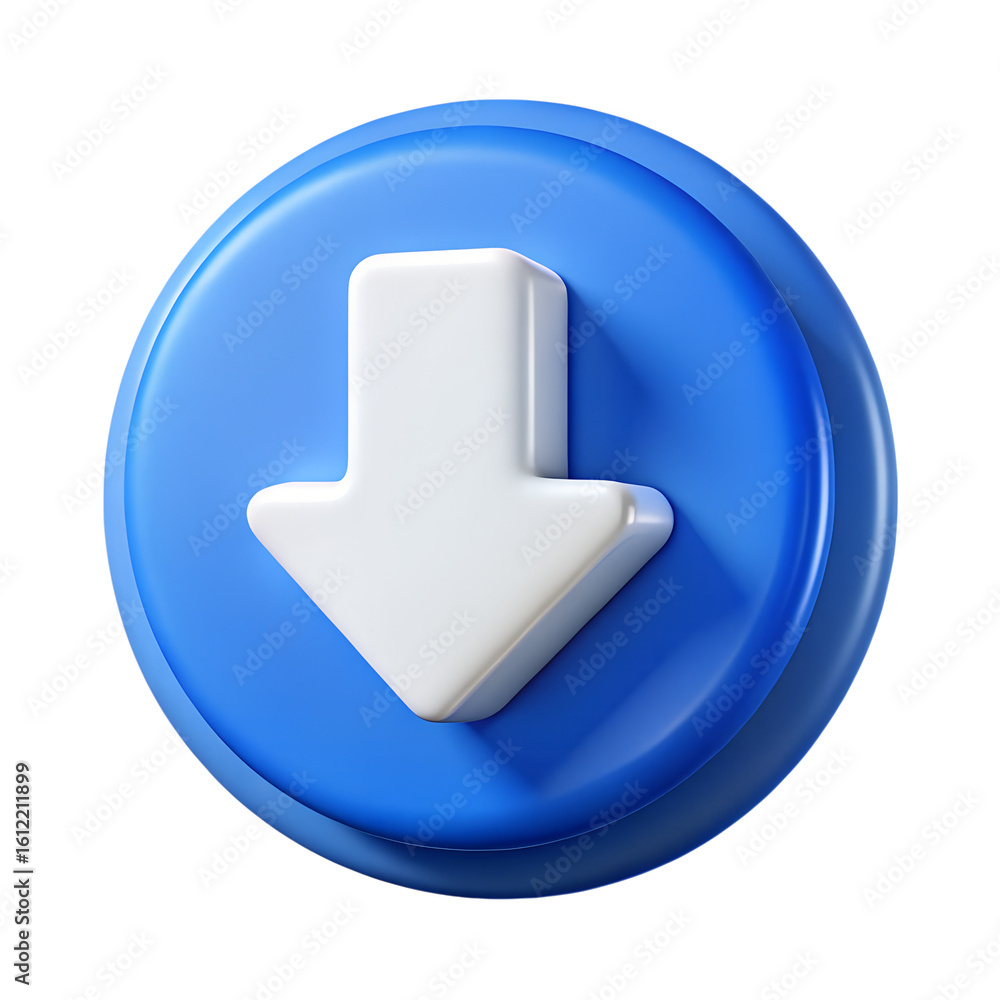 Poster download button icon vector illustration for website ui design and mobile app development use case a