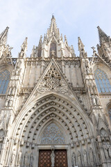 Fototapeta premium Stunning Facade of Barcelona Cathedral in Spain