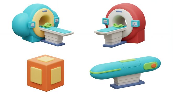Colorful medical imaging toy equipment