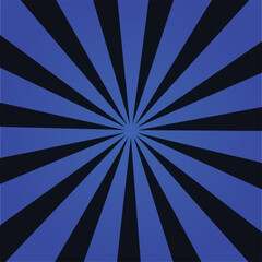 Radial Burst of Bright Blue and Deep Black Rays Expanding Outward from the Center. new, trendy, 2025, unique,