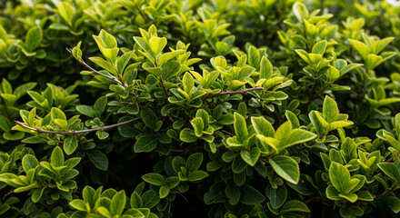 Vibrant Green Foliage Shrub