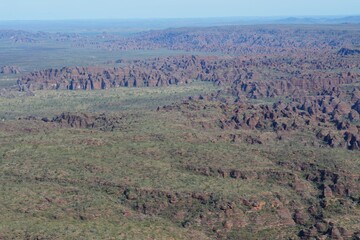 Aerial view of the Bungle Bungles in Purnululu National Park, Western Australia