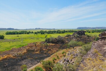 View of plains at Ubirr in Kakadu National Park, Northern Territory, Australia