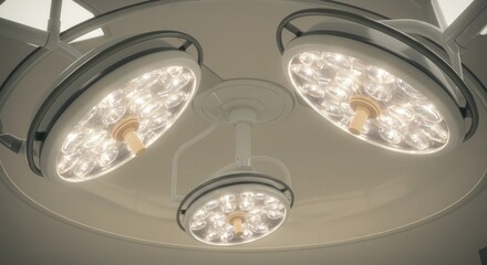 Surgical lights in an operating room