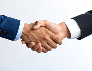 Business handshake on white background (1)
