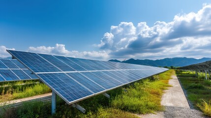 solar panels on the field