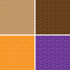 Colorful Tiles Pattern with geometric lines and vector pattern