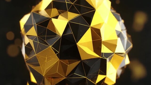 Golden Geometric Sphere