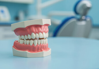Dental model teeth gums dentistry healthcare oral hygiene clinic practice