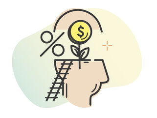 Business Growth Mindset - Abstract Illustration