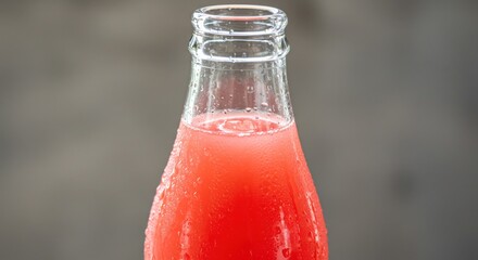 Red drink in bottle (1)