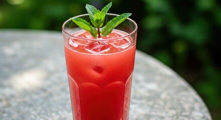Refreshing watermelon drink