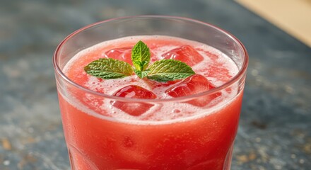 Close-up Watermelon Smoothie