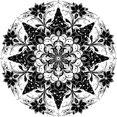 christmas, pattern, design, floral, ornament, flower, vector, vintage, decoration, illustration, art, wallpaper, element, tattoo, seamless, decor, ornate, set, texture, black, swirl, leaf, shape, fram