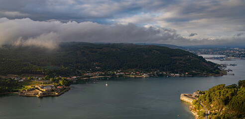 Obraz premium Entrance to the Ferrol estuary