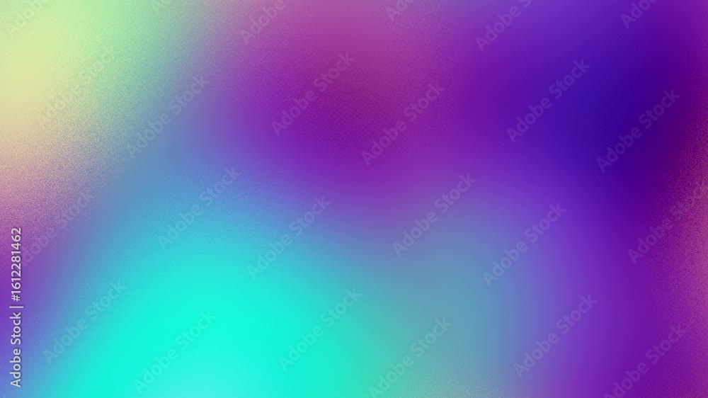 Poster rainbow multicolor abstract loop background with smooth flow gradient wave in light blue, pale green