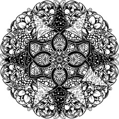 christmas, pattern, design, floral, ornament, flower, vector, vintage, decoration, illustration, art, wallpaper, element, tattoo, seamless, decor, ornate, set, texture, black, swirl, leaf, shape, fram
