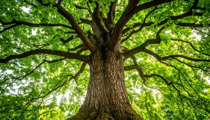 Fototapeta premium Lush green tree canopy (1)