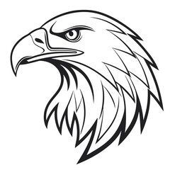 eagle head vector illustration