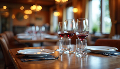 A glass of red wine on the background of a seascape