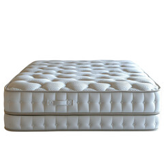 Comfortable mattress isolated on transparent background
