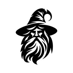 Black Wizard Cloak Logo Design