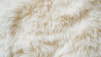 Soft, white, fluffy fur texture