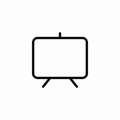 board presentation stand icon sign vector