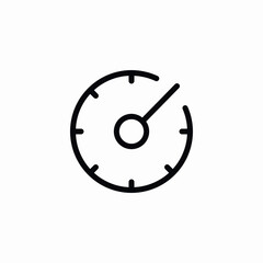 meter clock icon sign vector