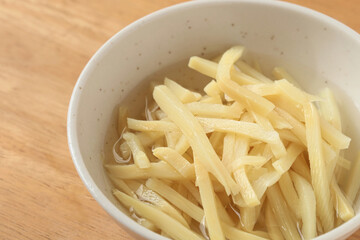 タケノコの水煮　細切り