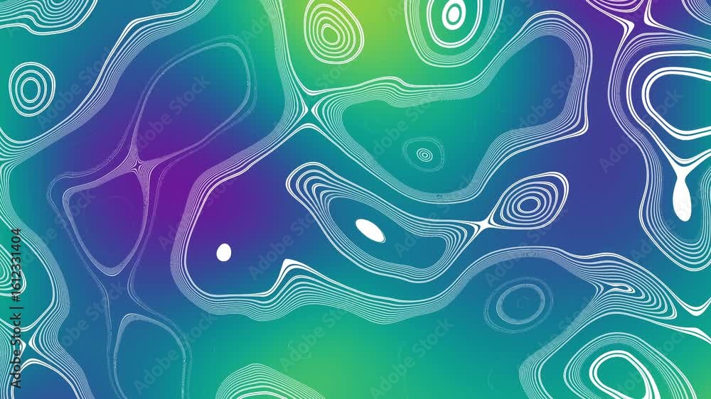 Poster curved wavy lines tech futuristic motion background. dynamic abstract line waving loop line. metaver