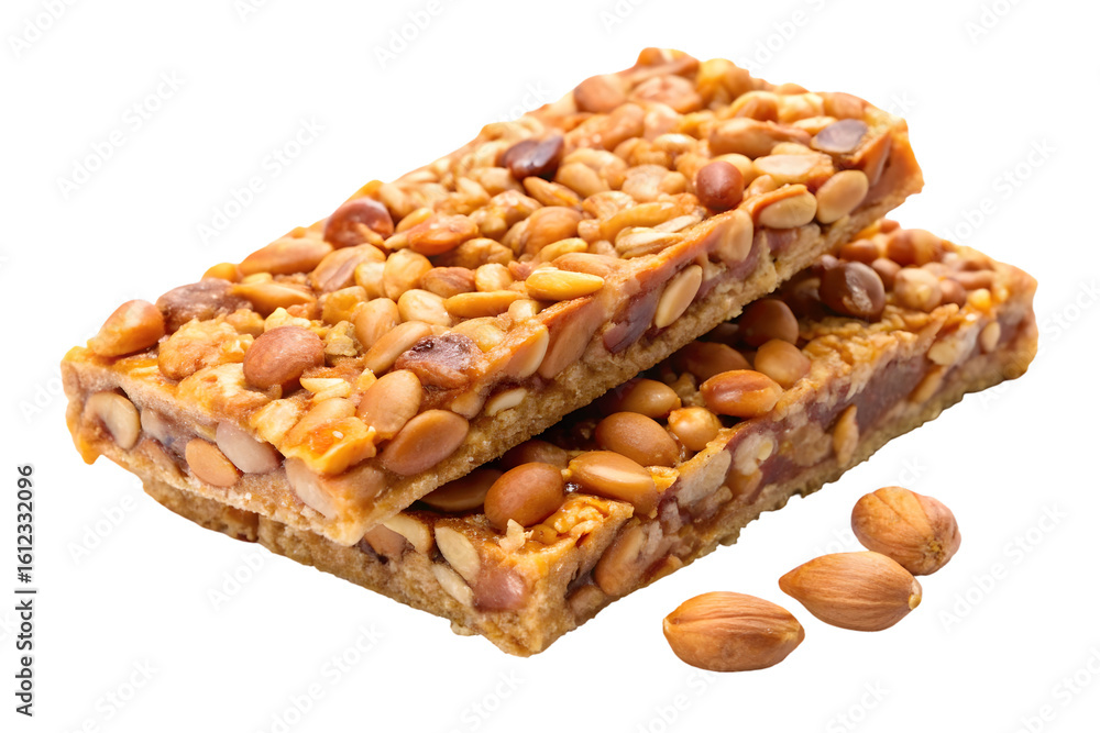 Poster peanut bars isolated on transparent background png icon isolated with transparent background