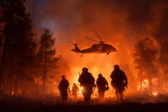 Firefighters and helicopter unite to tackle raging wildfire. Aviation maintenance. Innovation in action: vih aviation unveils advanced firefighting helicopter. Aviation milestone.
