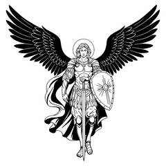 Arc Angel Michael Vector Style