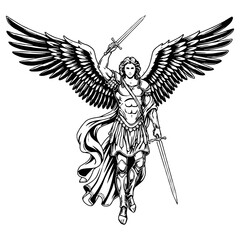 Arc Angel Michael Vector Style