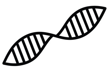 dna strand vector icon silhouette illustrations