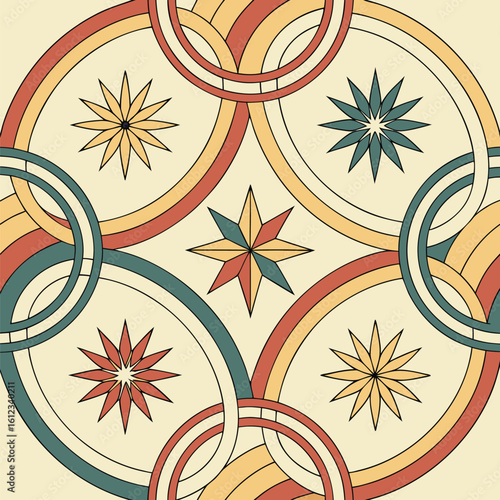 Poster abstract seamless floral pattern vector design with flowers nature texture and decorative elements