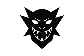 monster mask vector icon illustration