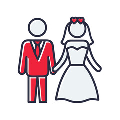 Bride and Groom Icon