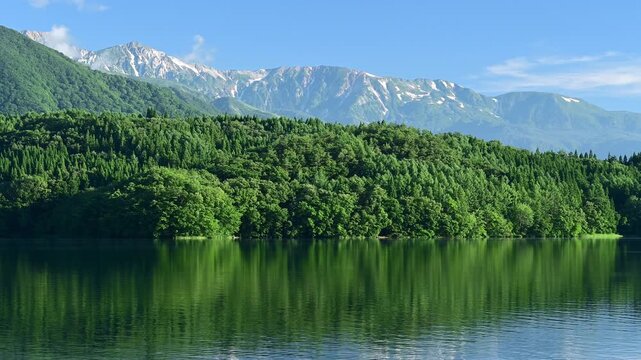 【長野県】仁科三湖の一つ　青木湖から見る北アルプス
