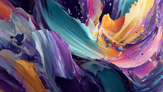 Abstract Visual Art Composition - Powered by Adobe